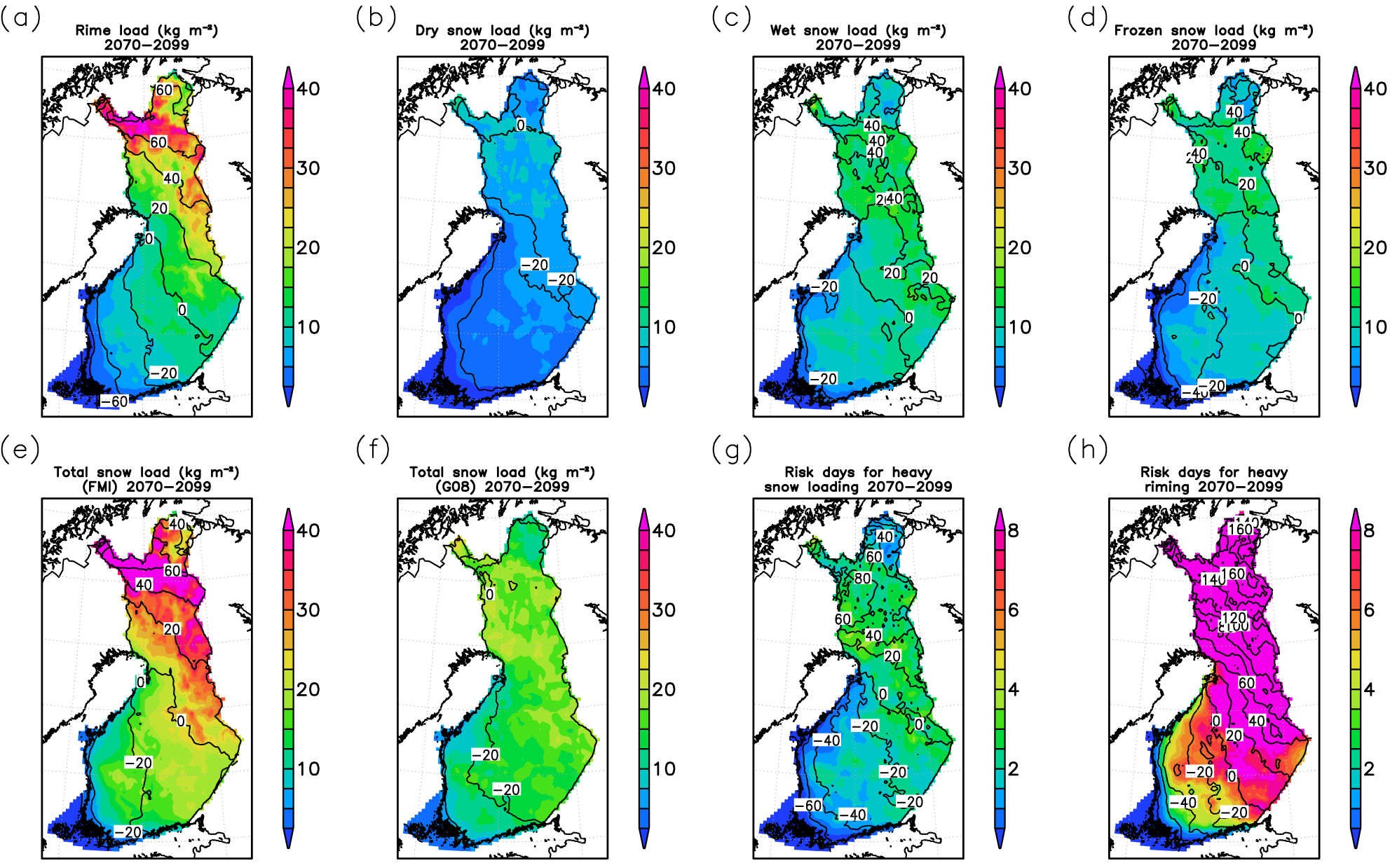 Metsien lumituhoriskit lisääntyvät Itä- ja Pohjois-Suomessa ilmaston