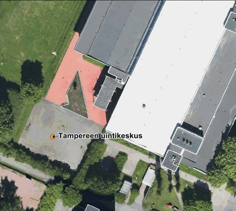 Tampereen uintikeskus Tampereen uintikeskus Pintavesien ohjaus Pensaskasvillisuus Tampereen uintikeskus Kaupinkatu Uimalankatu Pellervonkatu 33450 Tampere Kaleva Yv Viheraluetyyppi 30 määrittelemätön