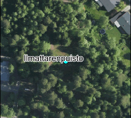 Ilmattarenpuisto Ilmattarenpuisto Viheraluetyyppi 3 Ilmattarenpuisto Kimakallionraitti Ilmattarenkatu, 33580 Tre Leinola PL A3 huono 2 -alue kenttä =323 m 2 pallottelu, kesällä heinittynyt sora ei ei