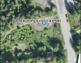 Perkkoonpuisto keski Perkkoonpuisto keski Perkkoonpuisto keski Terävänkatu - Kitiniitynkatu Multisilta VL A3 Viheraluetyyppi 3 huono 2 -alue kenttä = 595 m 2 pallottelu, kesällä sora (sammaloitunut)