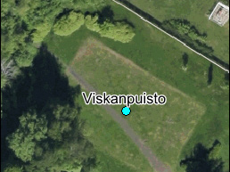Viheraluetyyppi 4 2 -alue kenttä = 608 m 2 jalkapallo, pallottelu; kesäkäytössä, vapaassa käytössä nurmi Viskanpuisto Viskanpuisto Peurankatu Aapelinraitti 33270 Tampere Hyhky VP A3 tyydyttävä
