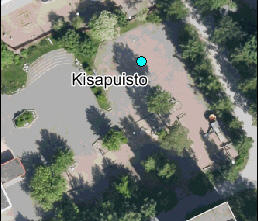 2 -alue kenttä = 614 m 2 pallottelu, kesällä sora kentän pohjoispuolella ei rakenteellisia suorituspaikkoja ei kalusteita tai varusteita päiväkotirakennus kentän pohjoispuolella ja länsipuolella