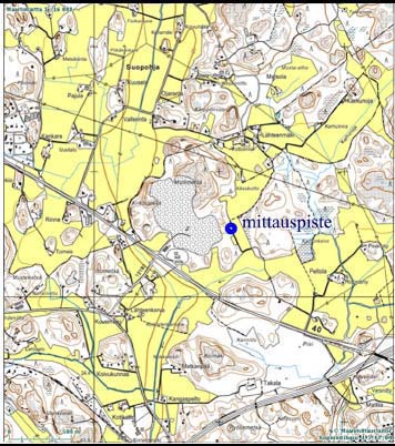 56 Kuva 6-5. Vasemmalla mittauspisteet A ja B, oikealla yksittäinen mittauspiste (häiriintyvä kohde) Myös alueella olevan asfalttiaseman ilmansuojeluun liittyviä päästöjä tarkkaillaan säännöllisesti.