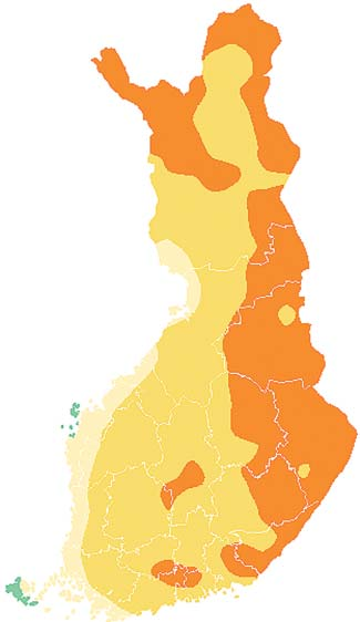 Maaliskuun 2007 lämpötila- ja sadekartat Mars 2007 yli 2 1...2 0...1-1...0-2...-1-3...-2 alle -3 5...6 4...5 3...4 2.