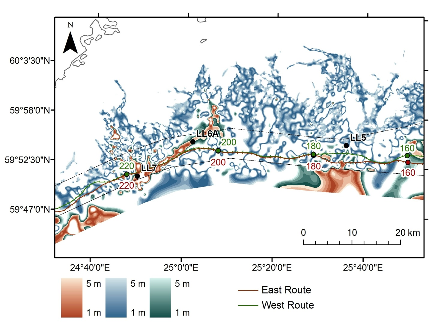 3. Preliminary desktop study of mapping of the areas Preliminary analysis of the existing environmental GIS data layers was carried out prior the field expedition.