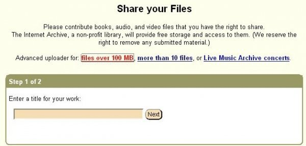 4. LATAA VIDEO- TAI ÄÄNITIEDOSTO Voit ladata videotiedostoja Internet Archiveen pysyvää säilytystä varten.