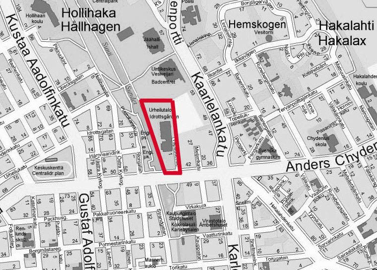 KOKKOLAN KESKUSPUISTON ETELÄOSA, 2.VAIHE ALOITE TAI ASEMAKAAVATYÖN VIREILLE TULON SYY Aloite on Kokkolan kaupungin.