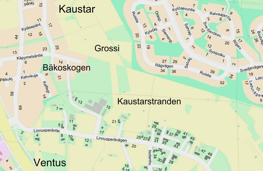 LINNUSPERÄN PIENTALOALUE ALOITE TAI ASEMAKAAVATYÖN VIREILLE TULON SYY Aloite on Kokkolan kaupungin. Tavoitteena on lisätä kaupungin pientalotonttitarjontaa.