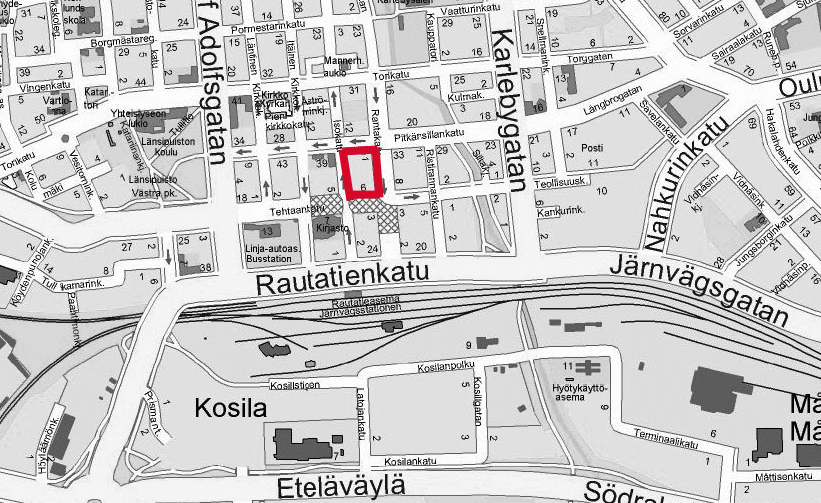 1. KAUPUNGINOSAN KORTTELI 8 ALOITE TAI ASEMAKAAVATYÖN VIREILLE TULON SYY Asunto Oy Andersborg bostads Ab / Kiinteistö Oy Gamla-Carleby-Commerce Fastighets Ab on lähestynyt kaupunginhallitusta