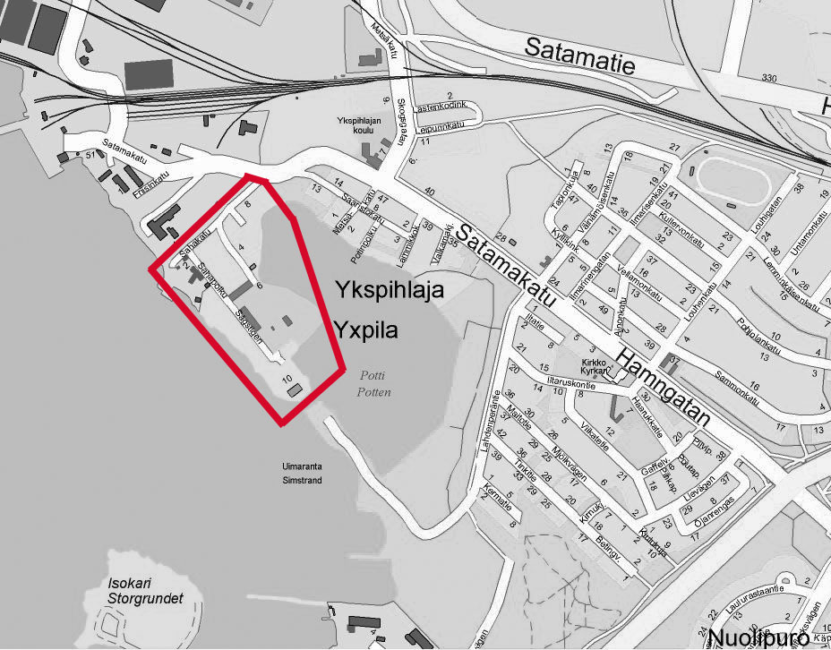 YLEISKAAVOIHIN PERUSTUVAT ASEMAKAAVATYÖT YKSPIHLAJAN POTIN LÄNSIRANTA ASEMAKAAVATYÖN VIREILLE TULON SYY Potin ranta-alueille on laadittu yleisasemakaava ja asemakaavojen laatiminen on edennyt
