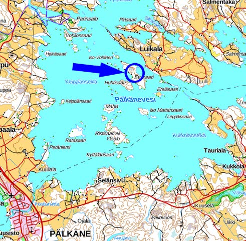 PÄLKÄNEEN KUNTA ETUSAAREN RANTA-ASEMAKAAVA KOSKEE KIINTEISTÖÄ YRJÖLÄ 635-419-14-3/1 OSALLISTUMIS- JA ARVIOINTISUUNNITELMA 16.11.