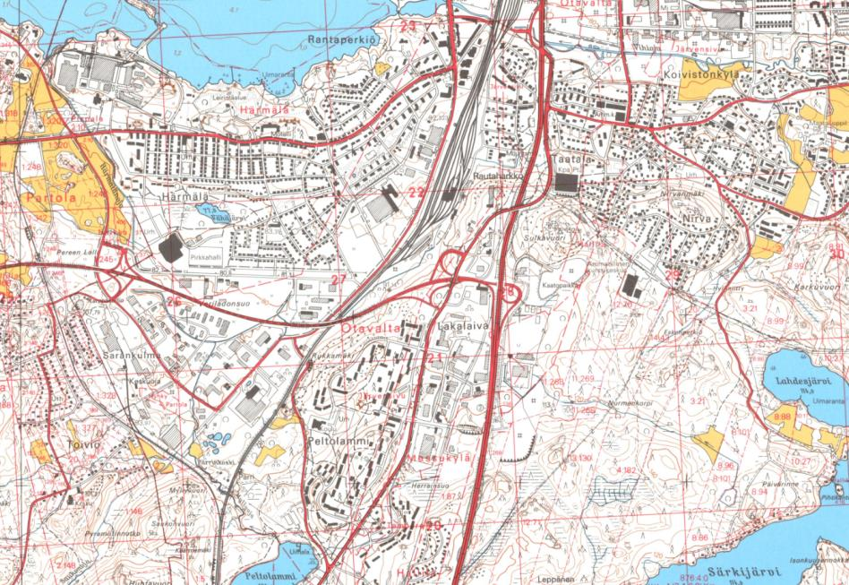 Kaupunkialueilla maankäyttö tuppaa tiivistymään 5 Vihiojan eteläpuolista aluetta Tampereella ja Pirkkalassa
