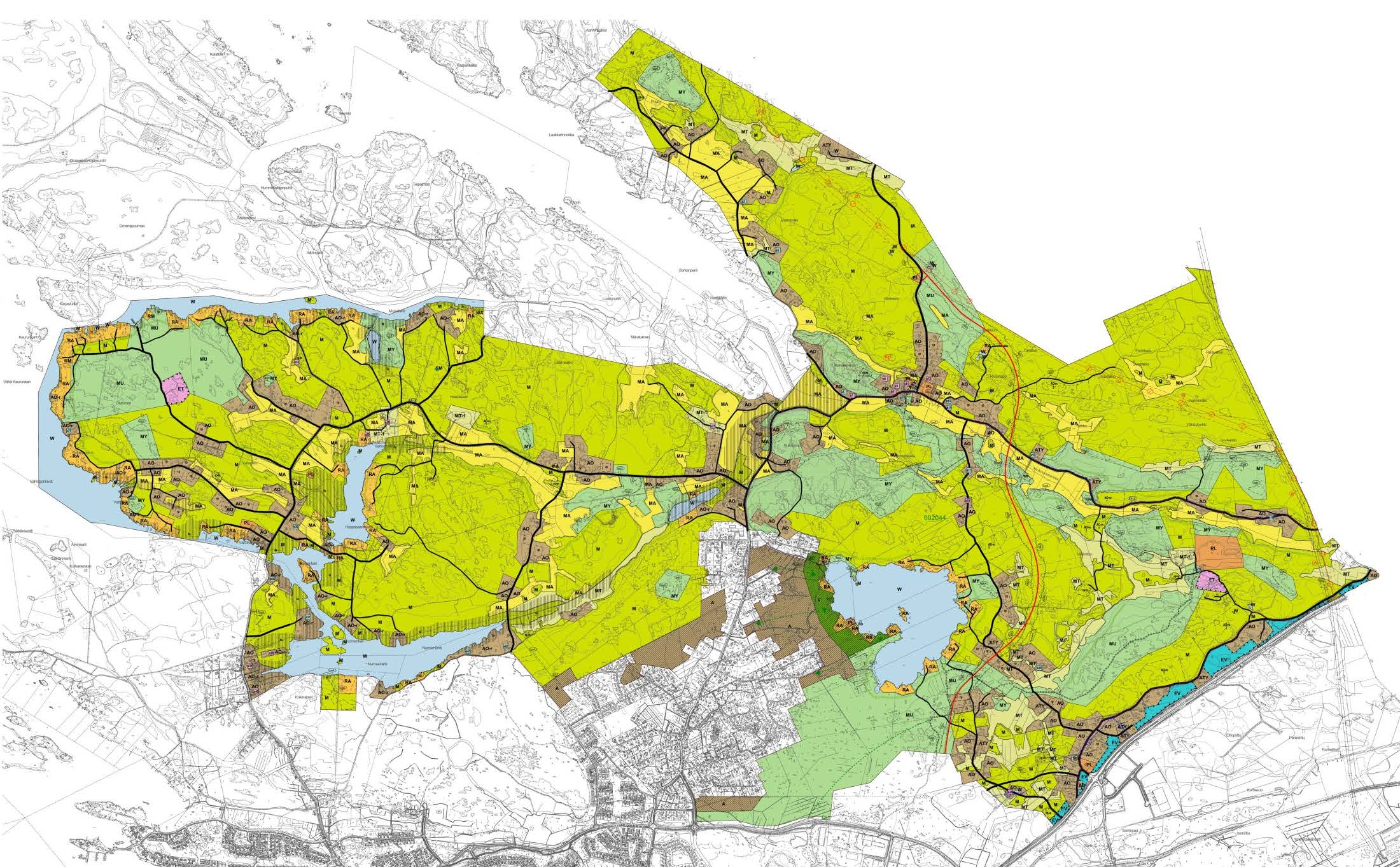 LUONNOS oli nähtävillä 23.11.- 31.12.2015 Siitä jätettiin 5 mielipidettä.