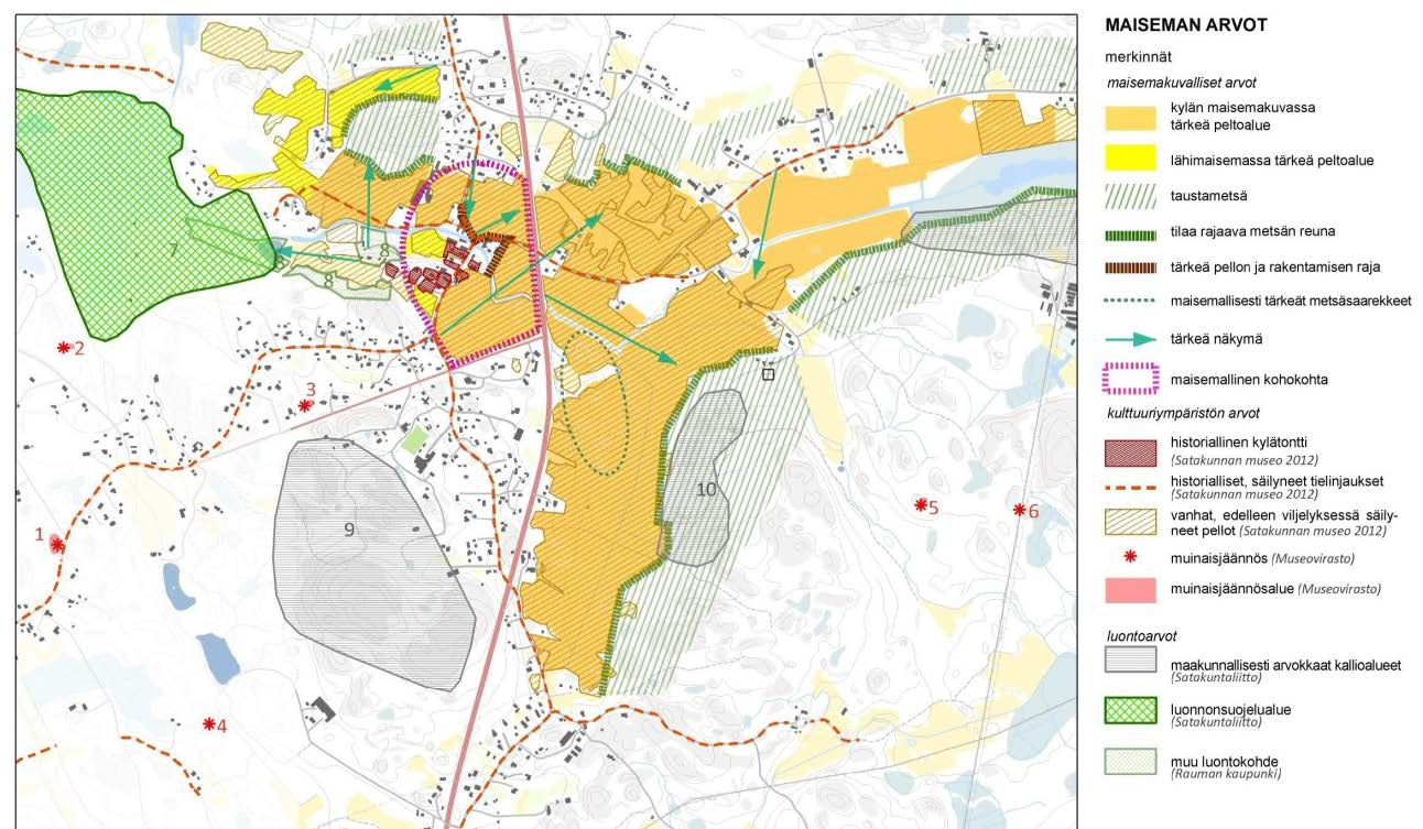 Perusselvitykset Maisemaselvitys Luontoselvitys Kulttuuriympäristöselvitys (koko kaupungin kattava) Arkeologinen inventointi Rakennusinventointi Liikennesuunnitelma ja meluselvitys Muu