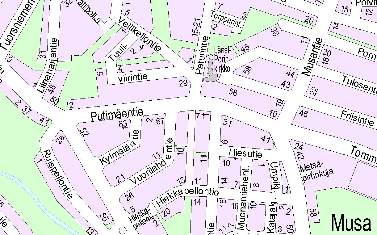 2/9 1. PERUS- JA TUNNISTETIEDOT 1.1 Tunnistetiedot Asemakaavan muutos koskee Porin kaupungin Liinaharja 26.