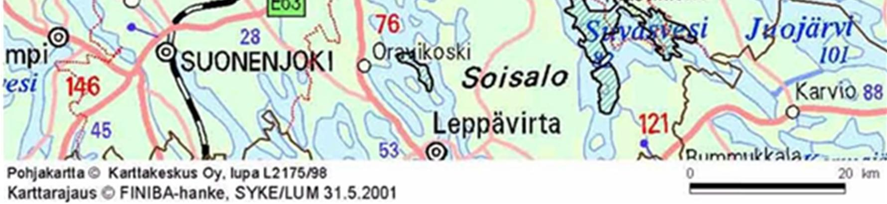 Kuva 16-23. FINIBA-alueen rajaus, Sorsasalon sijainti korostettuna. (BirdLife 2015) 16.