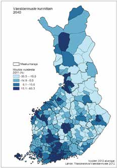 6 Erilaistuva aluekehitys ja rakenneuudistukset asettavat haasteita alueellisen rakennusvalvonnan organisoinnille Suomessa on käynnissä edelleen suhteellisen voimakas alueiden välinen