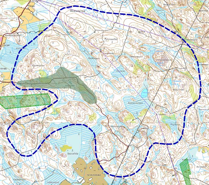 Tulokset ja päätelmät Tyrinselän tuulivoimapuiston selvitysalueelta löydettiin peräti lähes 50 pohjanlepakkoyksilöä.