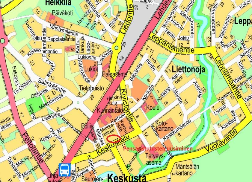 Liikennevihreän täydentäminen Mäntsälän kirkonkylällä Oma työ Aikataulu: Touko-kesäkuu 2016 Budjetti: Ts 2016 15000 Keskuskadulla Vanhan S-marketin kohdalla olevan pensasistutusalueen uudelleen