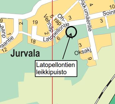 Latopellontien leikkipuisto /Puistojaos Aikataulu: 2017 Budjetti: 60 000 Hankkeen laajuus: leikkipuisto n.
