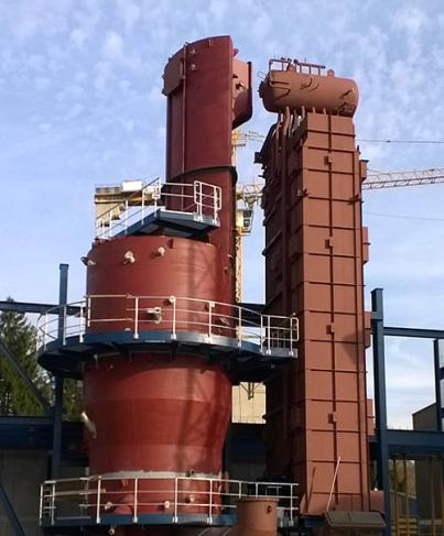 Outotec BFB Boiler Vertical Heat Transfer Section Small footprint