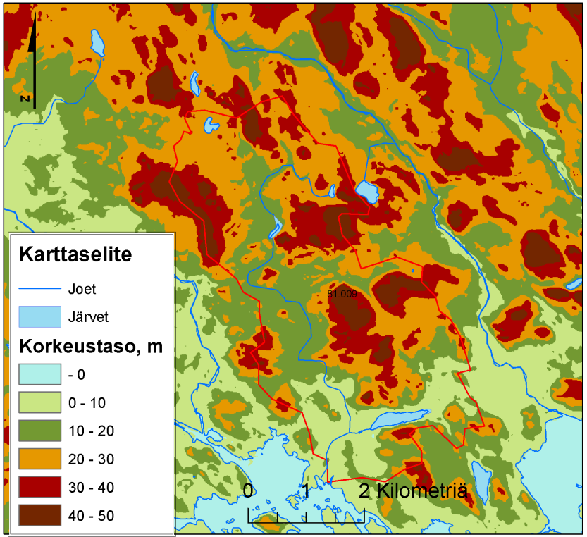 SYKE, Kaakkois-Suomen ELY-keskus; Maanmittauslaitos lupa nro 7/MML/10 SYKE, Kaakkois-Suomen ELY-keskus; Maanmittauslaitos lupa nro 7/MML/10; Affecto Finland Oy, Karttakeskus, Lupa L4659.