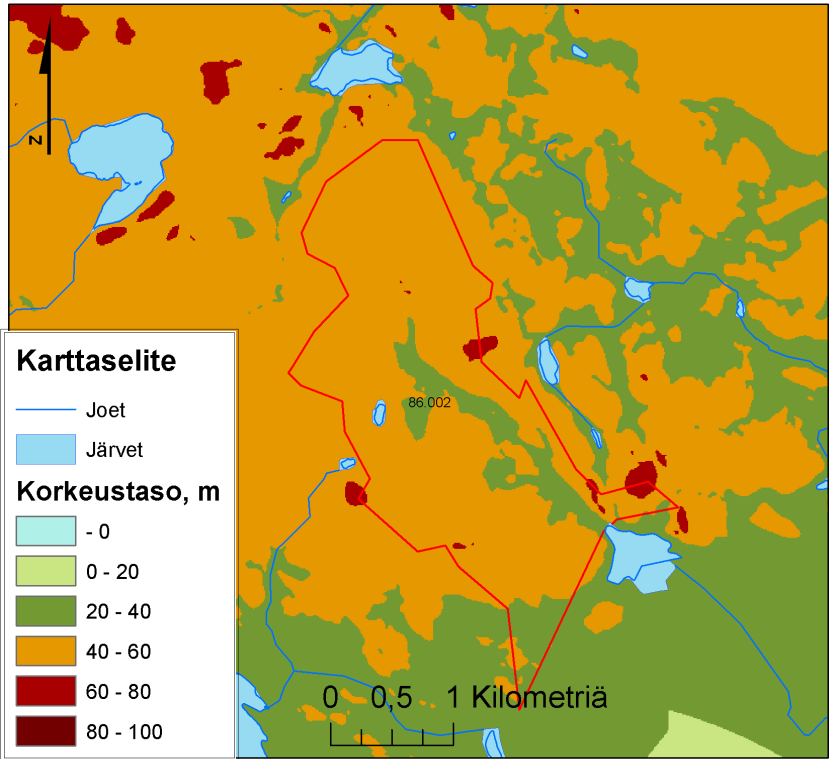 SYKE, Kaakkois-Suomen ELY-keskus; Maanmittauslaitos lupa nro 7/MML/10 SYKE, Kaakkois-Suomen ELY-keskus; Maanmittauslaitos lupa nro 7/MML/10; Affecto Finland Oy, Karttakeskus, Lupa L4659.