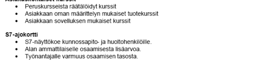 2.16 Käytön opastus (Help) ja koulutus Hyvä kirjallinen dokumentointi on välttämätöntä järjestelmän käytön oppimisessa.