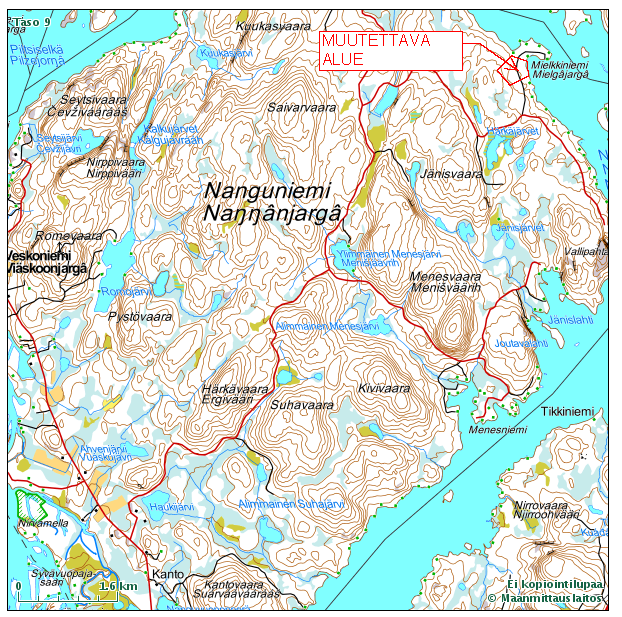 Seitap Oy INARI 5 Mielgnjargan ranta-asemakaava-alueen sijainti 2.