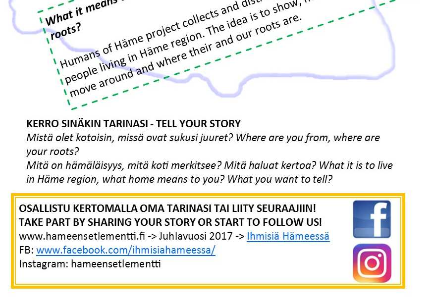 Ihmisiä Hämeessä ennen ja nyt Ihmisiä Hämeessä - ennen ja nyt -hankkeessa pääosassa ovat ihmiset, niin nykyhämäläiset kuin ennen muinoin täällä asuneet. Mitä on hämäläisyys?