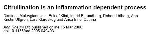 Citrullination occurs e.g.