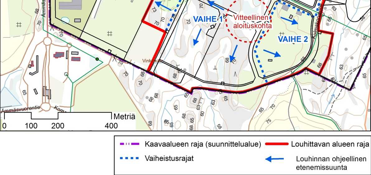 3.6 Ottosuunnitelma ja tasot sekä toiminnan etenemissuunta Ottamisalue on pinta-alaltaan 39,8 ha.
