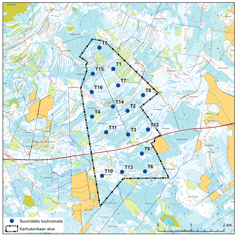 16 Kuva 4 2. YVA-ohjelmassa esitetty vaihtoehto. ELY-keskus antoi lausuntonsa hankkeen YVA-ohjelmasta 22.5.2015.