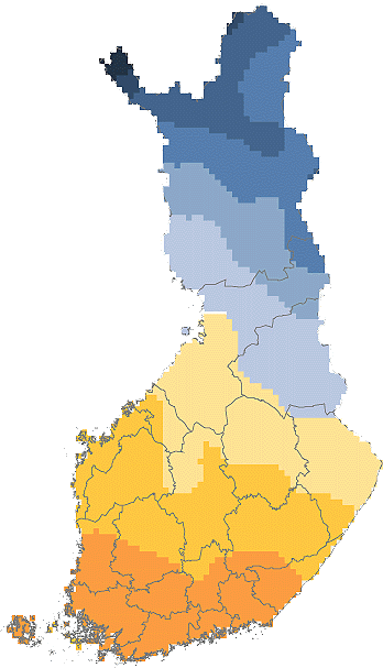 Huhtikuun keskimääräisiä tietoja...4 2... alle 2 2... 1... 2... 1-1... -2... -1 -... -2-4... - -.