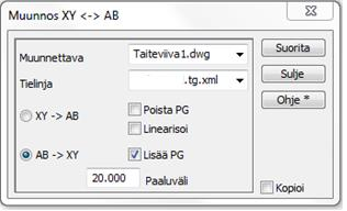 35 Seuraava vaihe on avata AutoCAD- ohjelmistolla luodut taiteviiva- aineistot. Tämä tapahtuu valitsemalla Tiedosto Formaatit Vektoritiedosto.