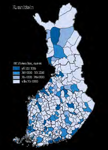 BKT asukasta kohti 2010 Lähde: Tieto ja Trendi 2/2013