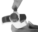 8.2. Recalibration procedure 1. Place the calibration tool into the holes of the calibration adjustment lock (under the operating button) (Fig. 10). 2.