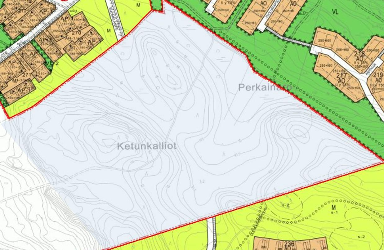 Kuvassa suunnittelualueen sijoittuminen kuvattuna sinisellä asemakaavayhdistelmään. 2 Vuorovaikutusmenettelyt 2.