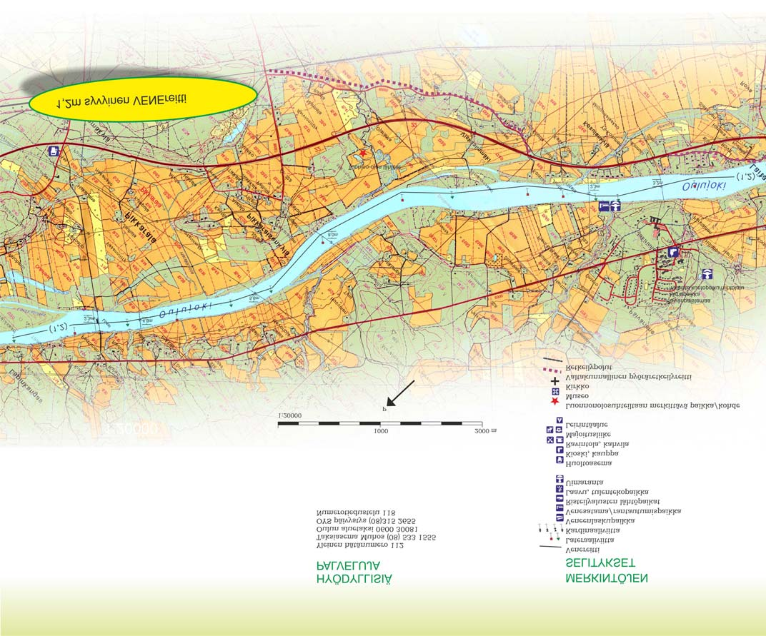 VESIRETKEILYKRTT OULU-MUHOS TERVETULO OULU-MUHOS VESIREITILLE Reitti on merkitty ja kulkusyvyydeltään 1,2 m. Reitin matalin alituskorkeus on 2,3 m.