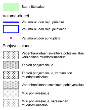 31 Kuva 7. Puulan ja Kyyveden Natura-aluekokonaisuuden vesistöt. Suunnittelualueen vesistöjä ovat Kyyvesi ja Puulavesi, jotka kuuluvat Mäntyharjun reittiin ja ovat Kymijoen vesistöaluetta.