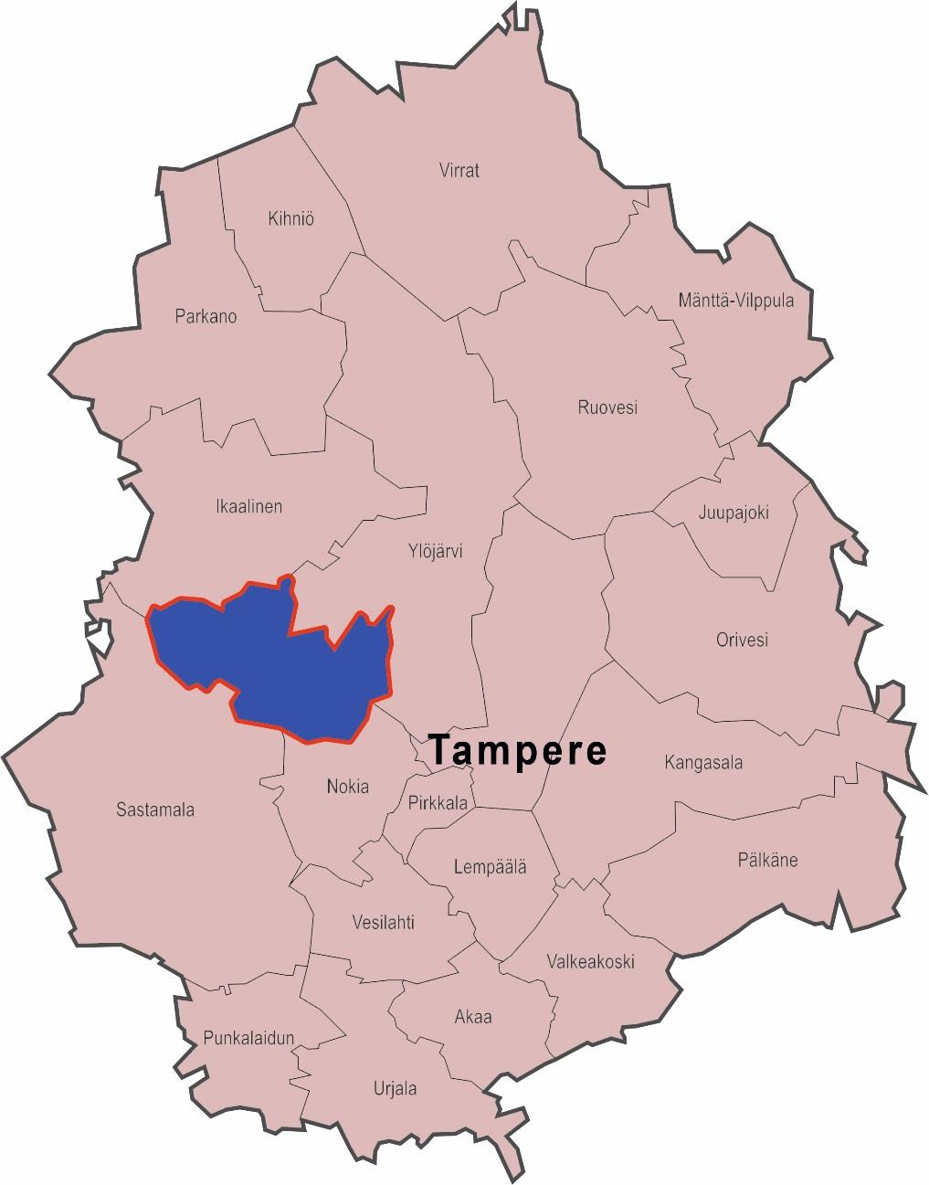 Hämeenkyrö sijaitsee 35 km etäisyydellä Tampereelta Kuuluu Tampereen seutukuntaan Asukkaita: n.