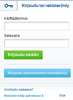 OPISKELIJAN REKISTERÖITYMINEN JA TYÖTILA-AVAIMEN KÄYTTÖ 1. Mitä kaikkea saan käyttööni samoilla tunnuksilla? Rekisteröitymällä saat käyttöösi koulusi hankkimat sähköiset opetus- ja oppimateriaalit.