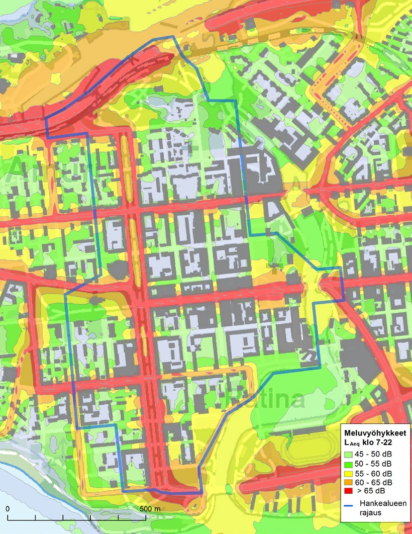 6.3.2 Nykytila Kunkun parkin hankealueelle sijoittuu useita Tampereen keskustan katuja, joista osa on vilkkaasti liikennöityjä.