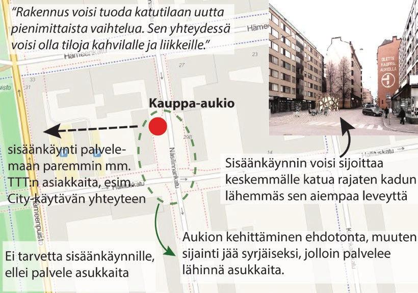 Vaikutukset keskustan luonteeseen ja viihtyisyyteen Kunkun parkki -hankkeen tavoitteiksi on asetettu keskustan länsiosan autoliikennesaavutettavuuden parantaminen, keskustan vetovoiman vahvistaminen