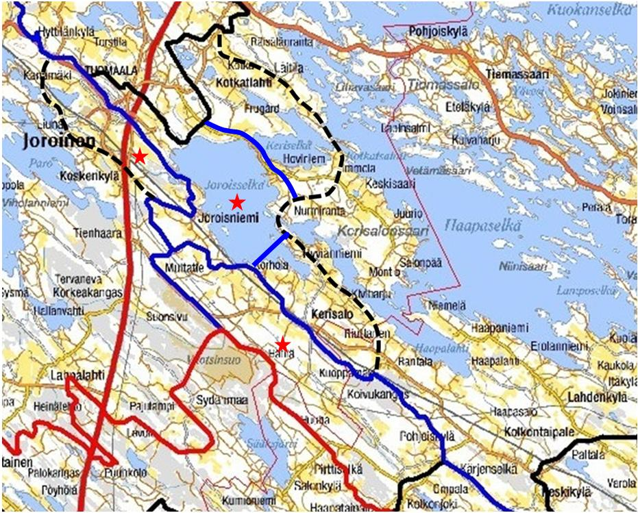 Vuonna 2014 suunnittelua tehtiin Joroisselän valuma-alueella Kohteena ovat Kolkonjärven ja Joroisselän välinen Enojoen valuma-alue ja Joroisjoen alue välillä Liuna-