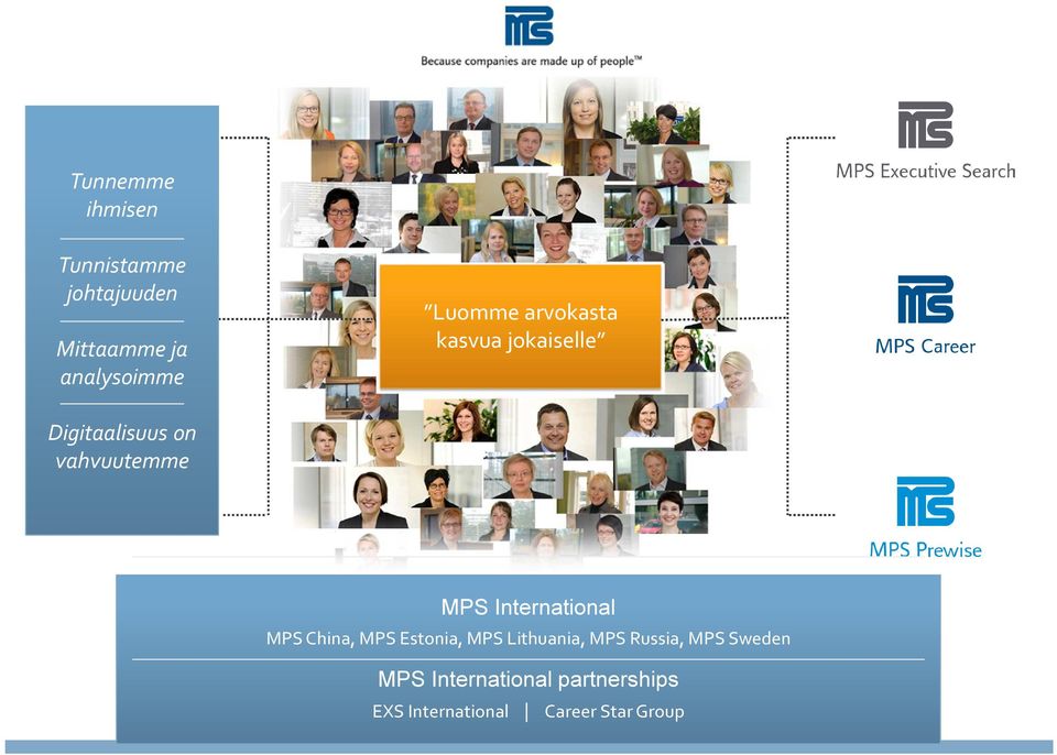 International MPS China, MPS Estonia, MPS Lithuania, MPS Russia, MPS