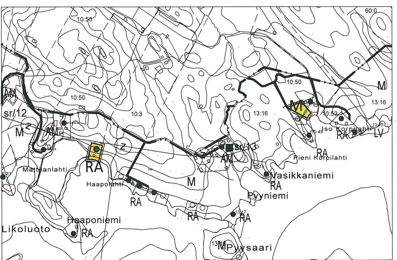 7 Kuva 6: Ote rantaosayleiskaavamuutoskartasta (ehdotus) 4.