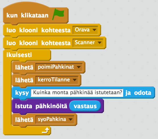 Toistot = silmukat for (int i=1; i<=10; i++) { System.out.println( Boink! ); i on vähän niin kuin hyppynarun sisällä pomppiva ihminen, joka laskee hyppyjä. Kun hyppyjä on tarpeeksi, voi lopettaa.