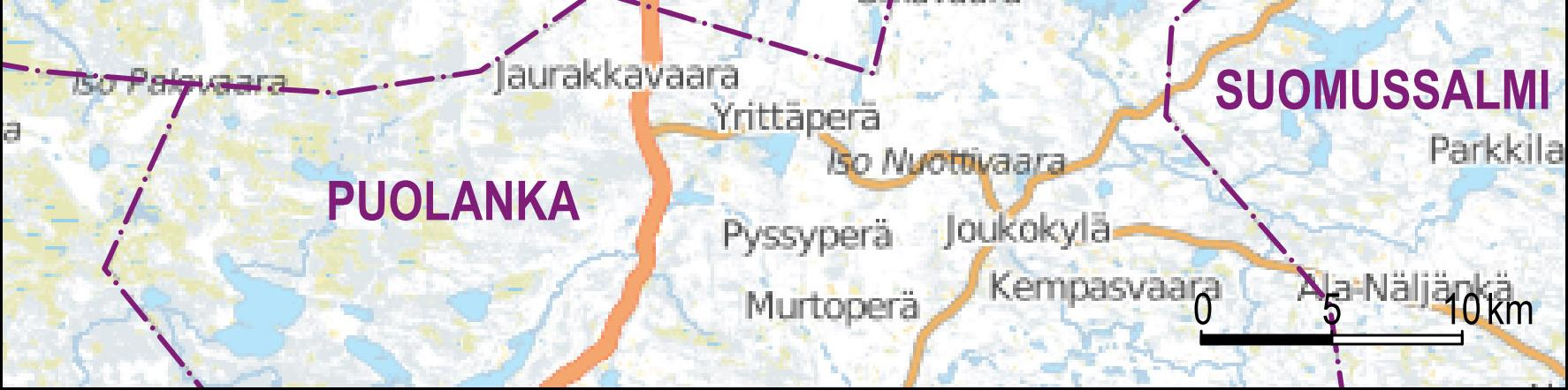 Sähkönsiirron osalta ympäristövaikutukset selvitetään tuulipuiston sisäisen sähköjohdon, sähköasemien sekä hankealueelta lähtevän uuden voimajohdon osalta maastossa.