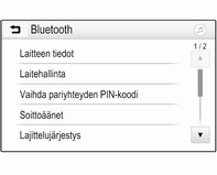 34 Puhelin Bluetooth-yhteys Bluetooth on radiostandardi esimerkiksi matkapuhelimien, älypuhelimien, ipod-/iphone-mallien tai muiden laitteiden langatonta yhteyttä varten.